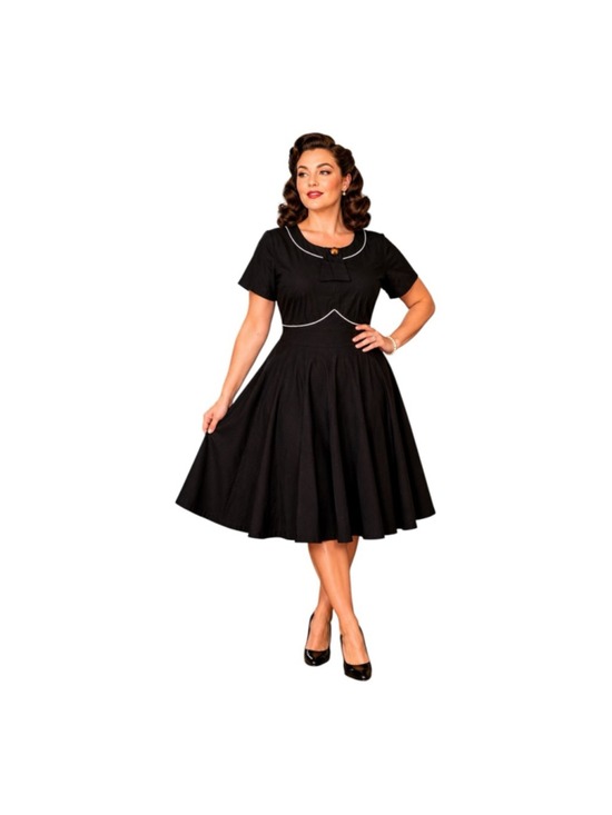 GownTown Dresses & Skirts - GownTown Black Fit Flare Dress 2XL
